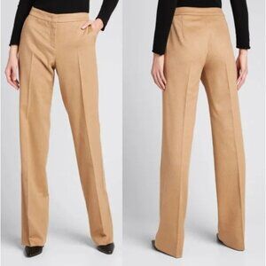 MAXMARA Pescia Camel Hair Straight-Leg Trousers Pants 38 / 4
